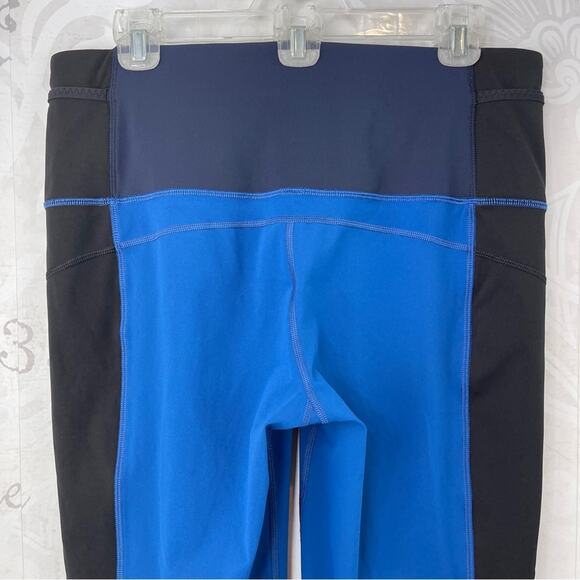 Lululemon Run Ice Queen Pant Limitless Blue Black Size 12 Like New - Picture 9 of 16